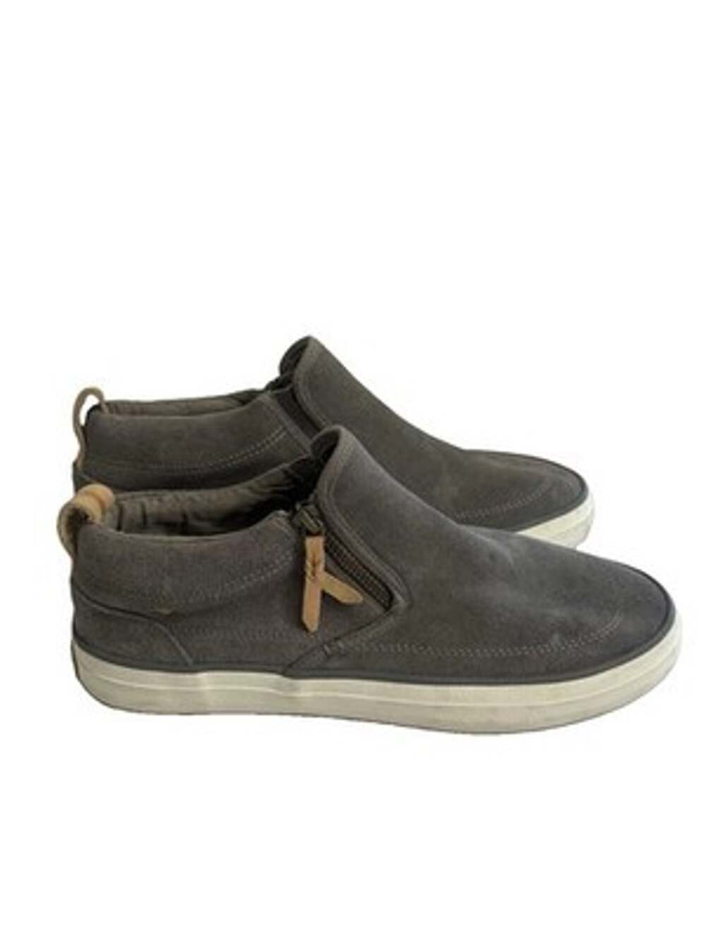 Sperry Top-Sider Womens Zip Up Sneakers Size 9.5 Gray Non Slip Casual Shoes